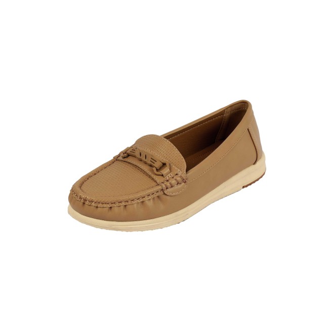 Mochi Women Beige-red Casual Loafers (SKU: 31-1244-89-36)