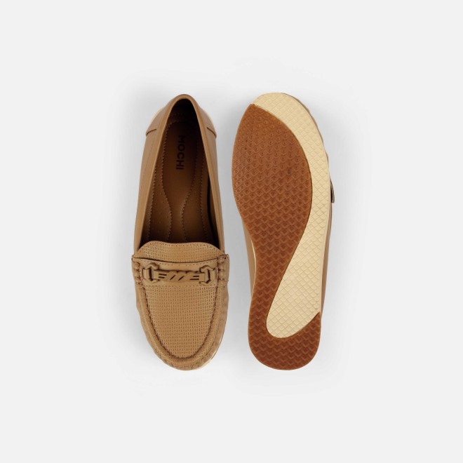 Mochi Women Beige-red Casual Loafers (SKU: 31-1244-89-36)