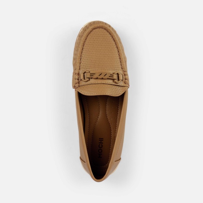 Mochi Women Beige-red Casual Loafers (SKU: 31-1244-89-36)