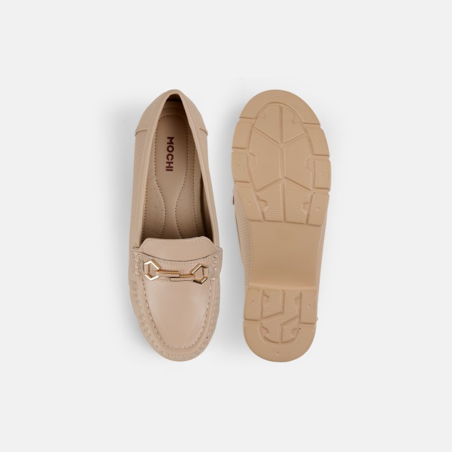 Mochi Women Beige Casual Loafers (SKU: 31-1245-20-36)