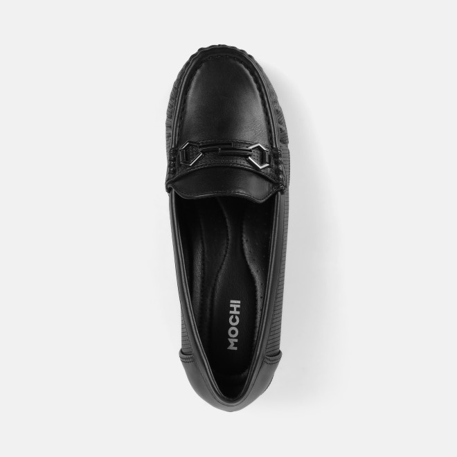 Mochi Women Black Casual Loafers (SKU: 31-1245-11-36)