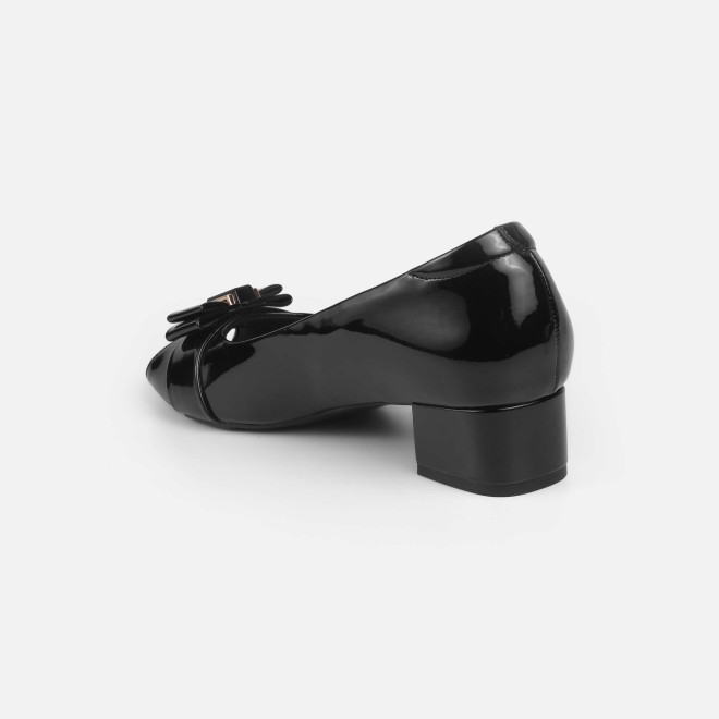 Mochi Women Black Formal Peep Toes (SKU: 31-1249-11-36)