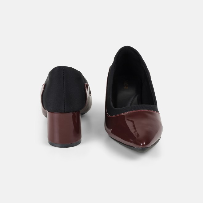Mochi Women Maroon Formal Pumps (SKU: 31-1263-44-36)