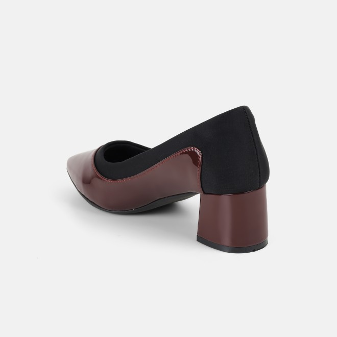 Mochi Women Maroon Formal Pumps (SKU: 31-1263-44-36)
