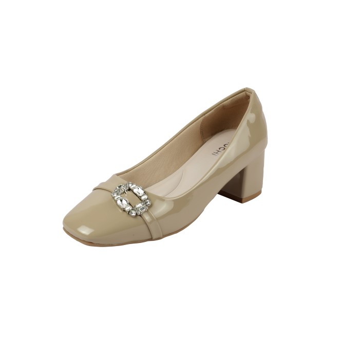 Mochi Women Beige Party Pumps (SKU: 31-1266-20-36)