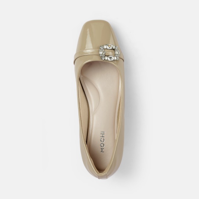 Mochi Women Beige Party Pumps (SKU: 31-1266-20-36)