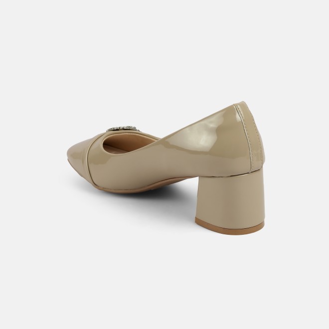 Mochi Women Beige Party Pumps (SKU: 31-1266-20-36)