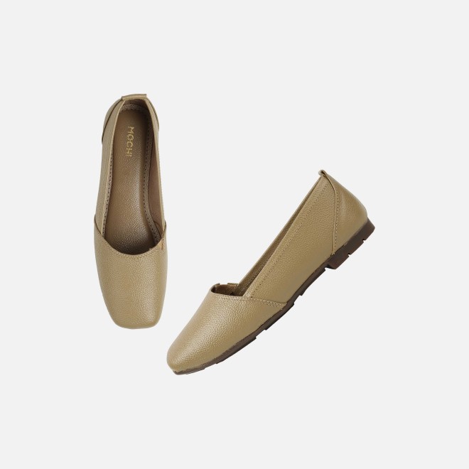 Mochi Women Beige Casual Ballerinas (SKU: 31-1267-20-36)