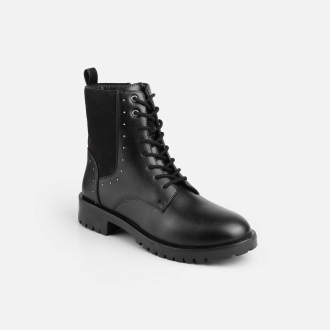 Mochi Women Black Party Boots