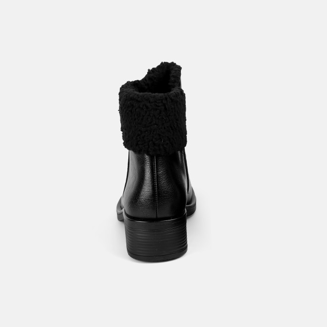 Mochi Women Black Casual Boots (SKU: 31-1278-11-36)