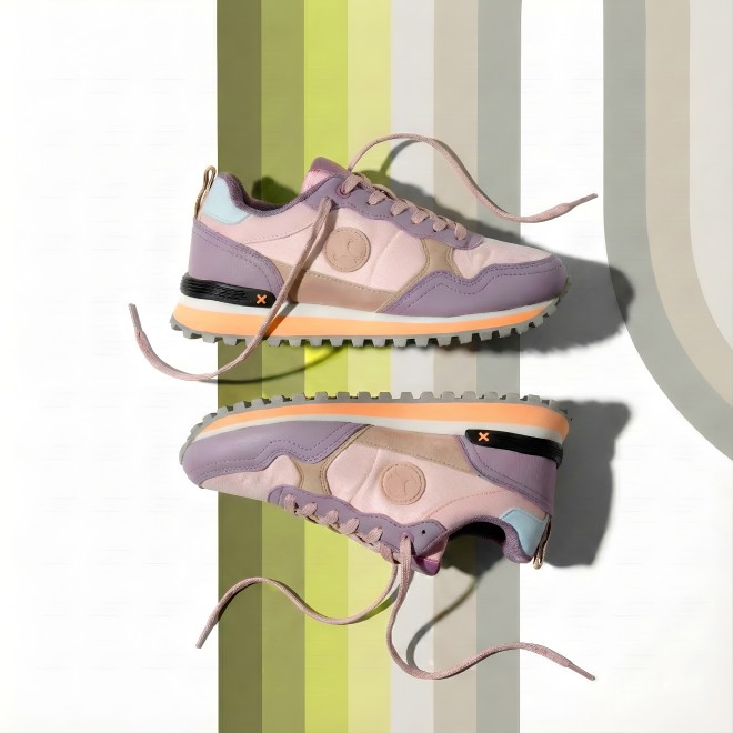 Mochi Women Pink Sports Walking Shoes