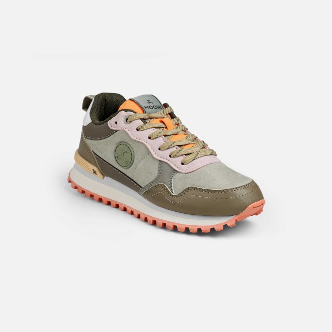 Mochi Women Green Sports Walking Shoes (SKU: 31-1282-21-37)
