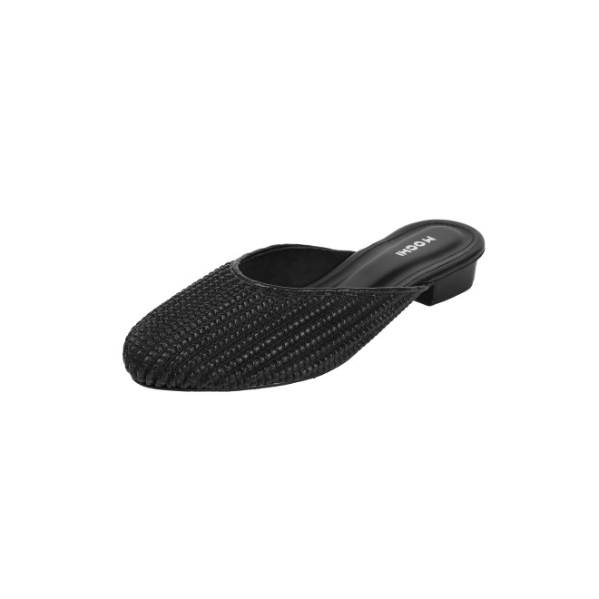 Mochi Women Black Ethnic Slip Ons (SKU: 31-1291-11-36)