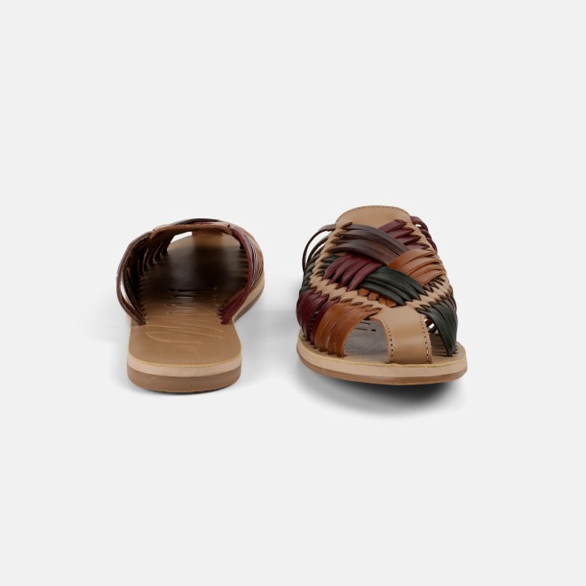 Mochi Women Beige-multi Casual Slip Ons (SKU: 31-1293-63-36)