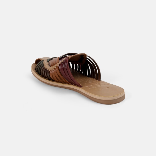 Mochi Women Beige-multi Casual Slip Ons (SKU: 31-1293-63-36)