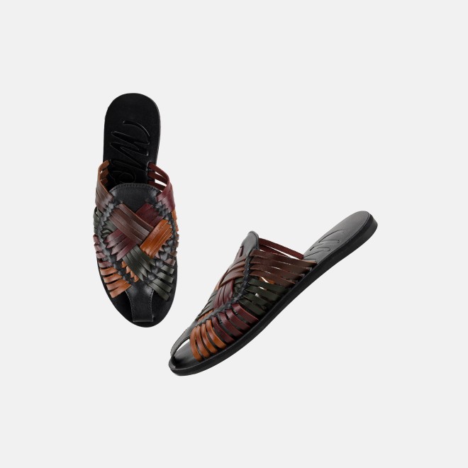 Mochi Women Black-multi Casual Slip Ons (SKU: 31-1293-53-36)