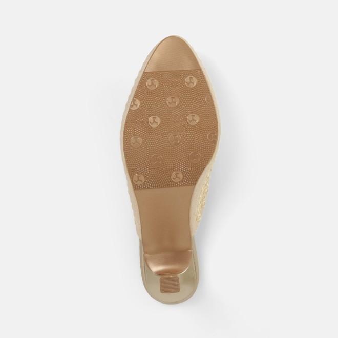 Mochi Women Off-white Ethnic Slip Ons (SKU: 31-1304-66-36)