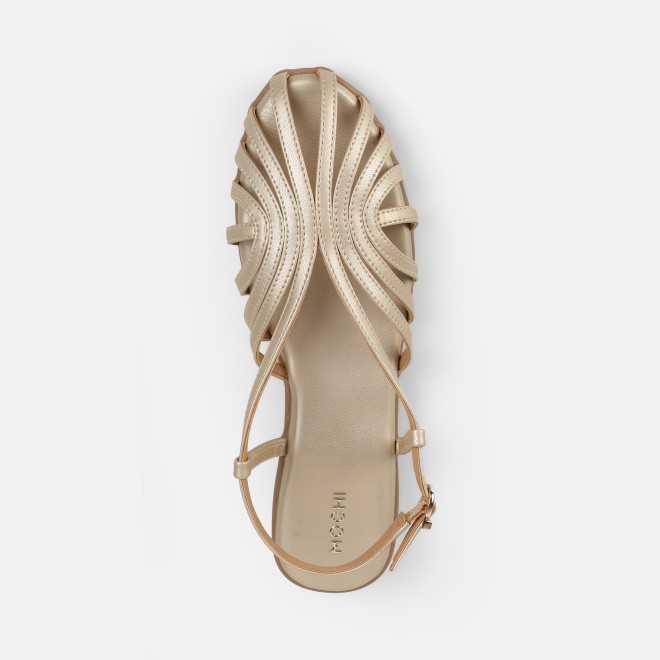 Mochi Women Gold Casual Sandals (SKU: 31-1305-15-36)