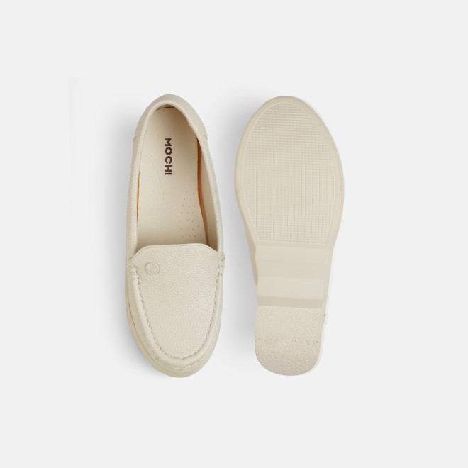 Mochi Women Beige Casual Loafers (SKU: 31-1313-20-36)