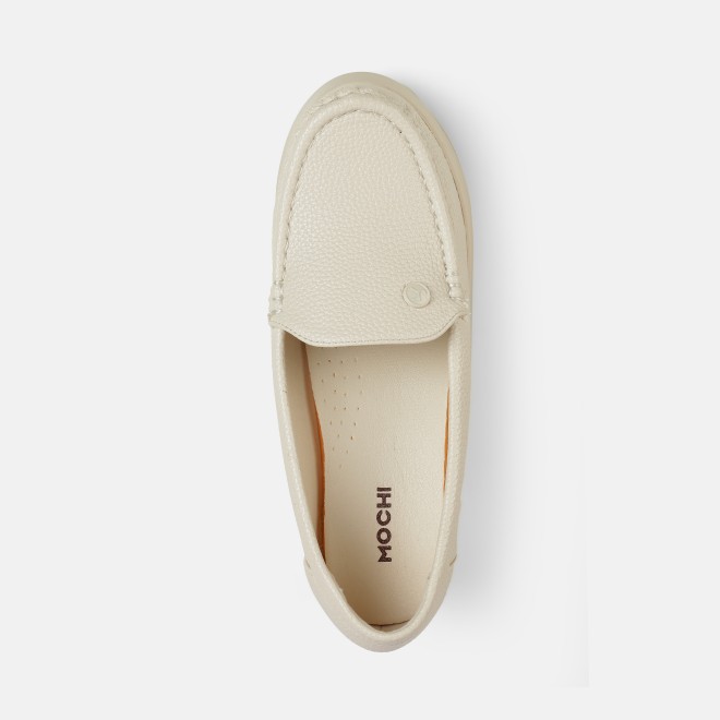 Mochi Women Beige Casual Loafers (SKU: 31-1313-20-36)