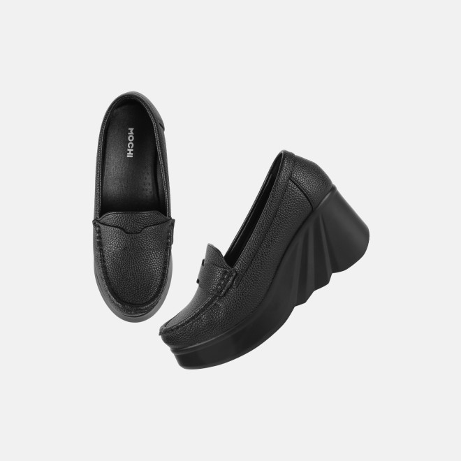 Mochi Women Black Casual Loafers (SKU: 31-1314-11-36)