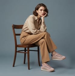 Mochi Women Pink Sports Sneakers