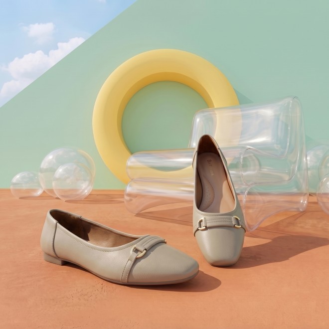 Mochi Women Beige Casual Ballerinas (SKU: 31-1331-20-36)
