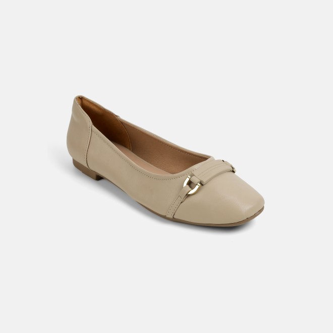 Mochi Women Beige Casual Ballerinas (SKU: 31-1331-20-36)