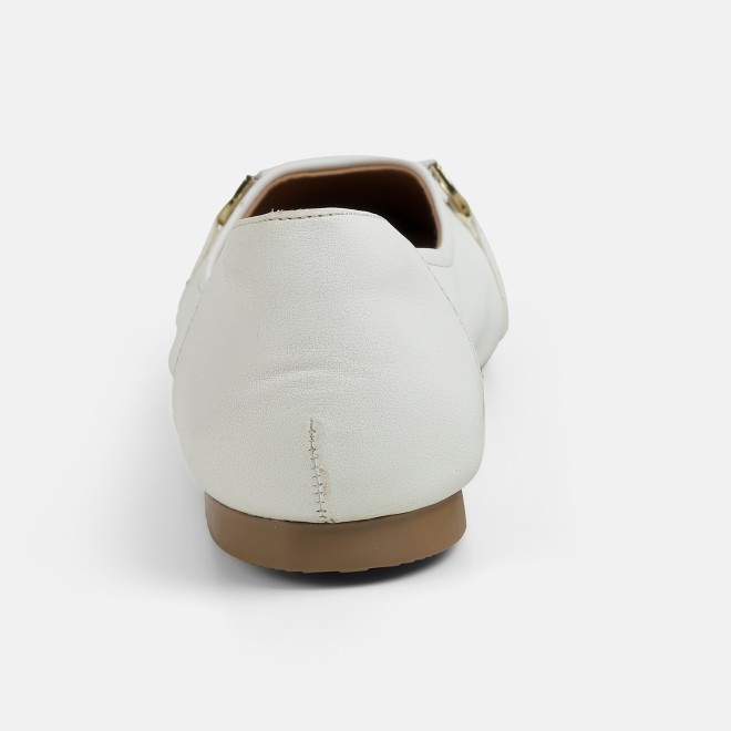 Mochi Women White Casual Ballerinas (SKU: 31-1331-16-36)