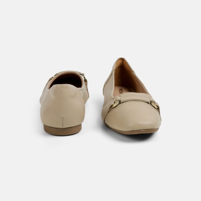 Mochi Women Beige Casual Ballerinas (SKU: 31-1331-20-36)