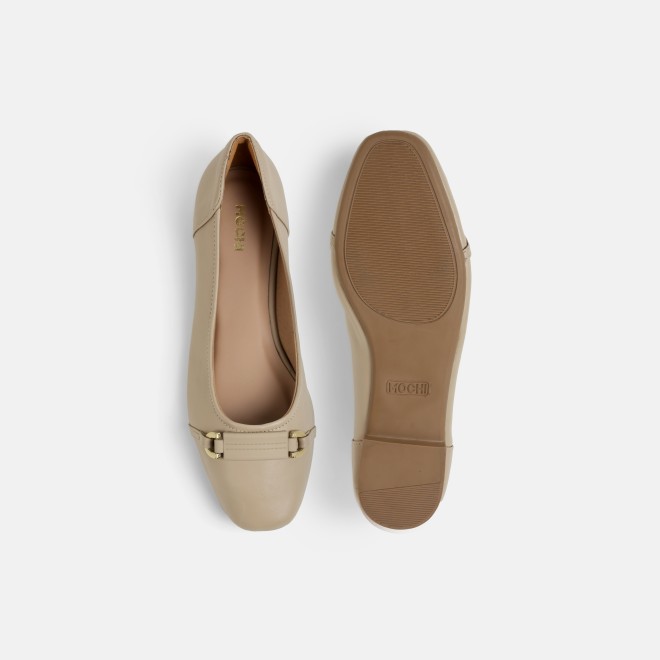 Mochi Women Beige Casual Ballerinas (SKU: 31-1331-20-36)
