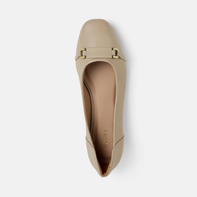 Mochi Women Beige Casual Ballerinas (SKU: 31-1331-20-36)
