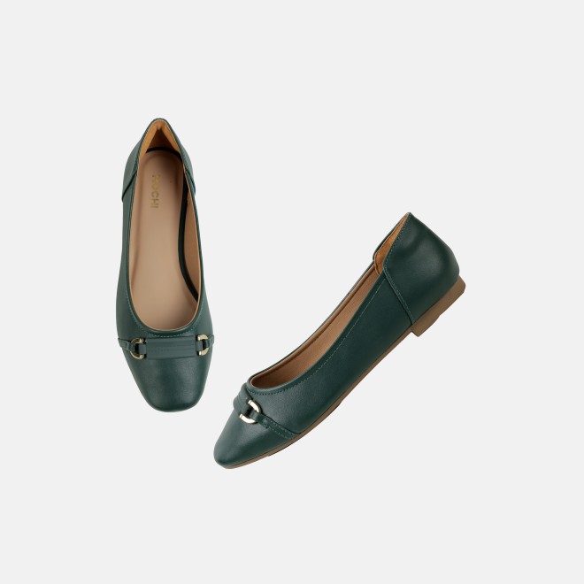 Mochi Women Green Casual Ballerinas (SKU: 31-1331-21-36)