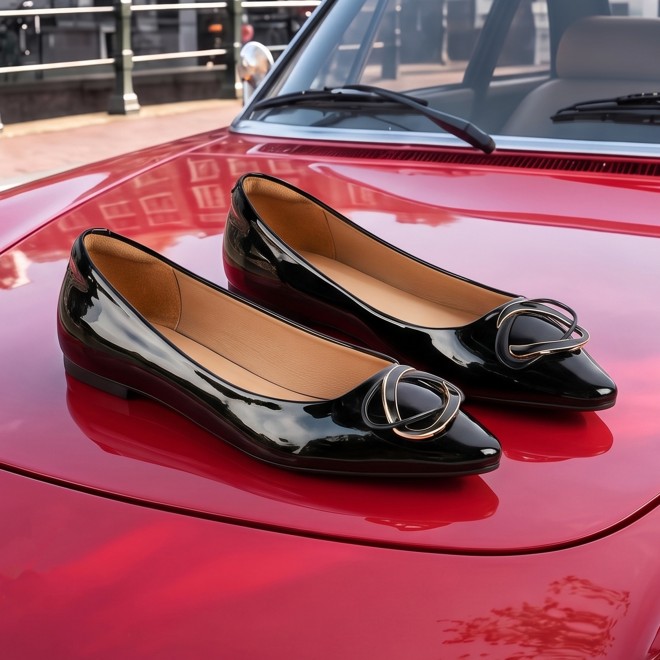 Mochi Women Black Casual Ballerinas (SKU: 31-1333-11-36)