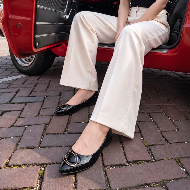 Mochi Women Black Casual Ballerinas (SKU: 31-1333-11-36)