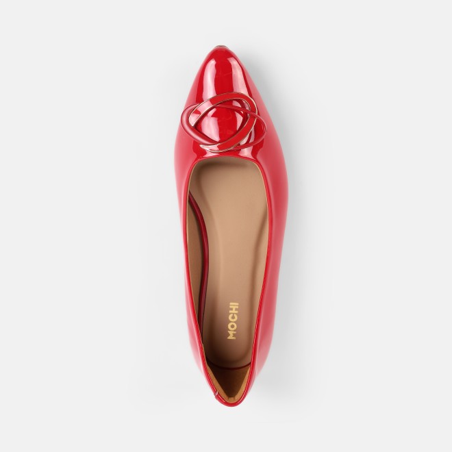 Mochi Women Red Casual Ballerinas (SKU: 31-1333-18-36)