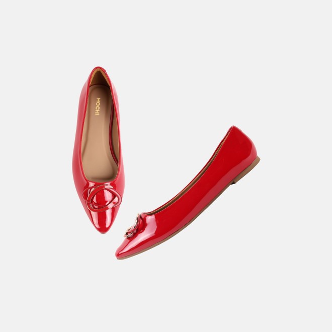 Mochi Women Red Casual Ballerinas (SKU: 31-1333-18-36)