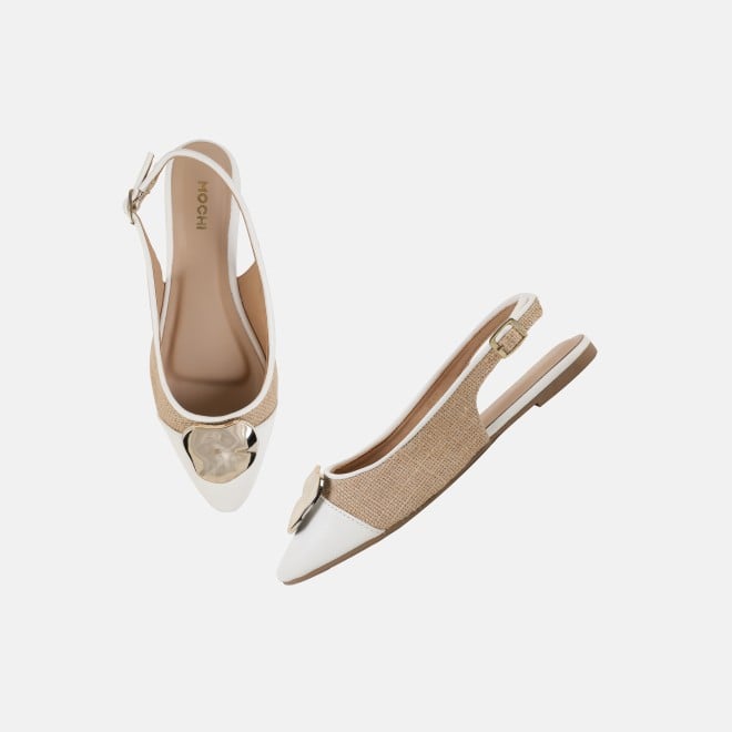 Mochi Women White Casual Sandals (SKU: 31-1335-16-36)