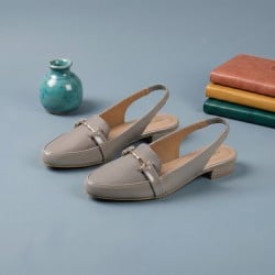 Mochi Women Grey Formal Sandals