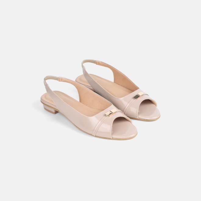 Mochi Women Beige Casual Sandals (SKU: 31-1341-20-36)