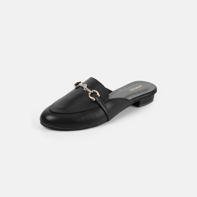 Mochi Women Black Formal Slip Ons (SKU: 31-1342-11-37)