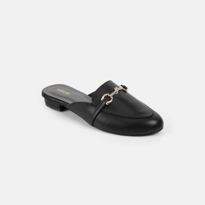 Mochi Women Black Formal Slip Ons (SKU: 31-1342-11-37)