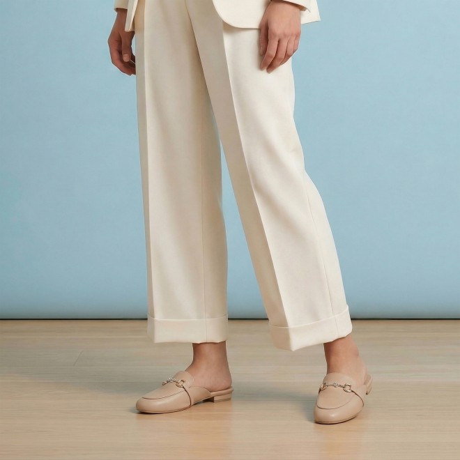 Mochi Women Beige Formal Slip Ons (SKU: 31-1342-20-36)