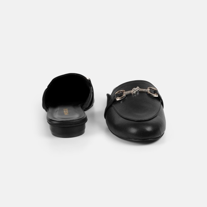 Mochi Women Black Formal Slip Ons (SKU: 31-1342-11-37)