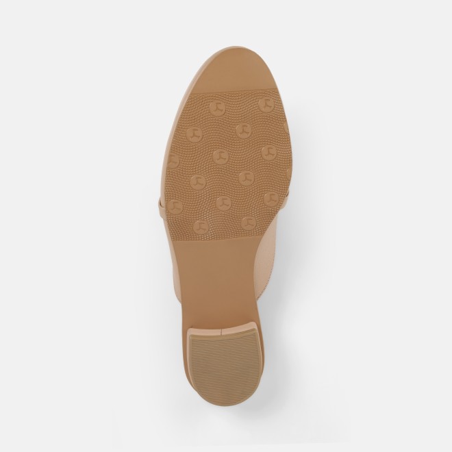 Mochi Women Beige Formal Slip Ons (SKU: 31-1342-20-36)