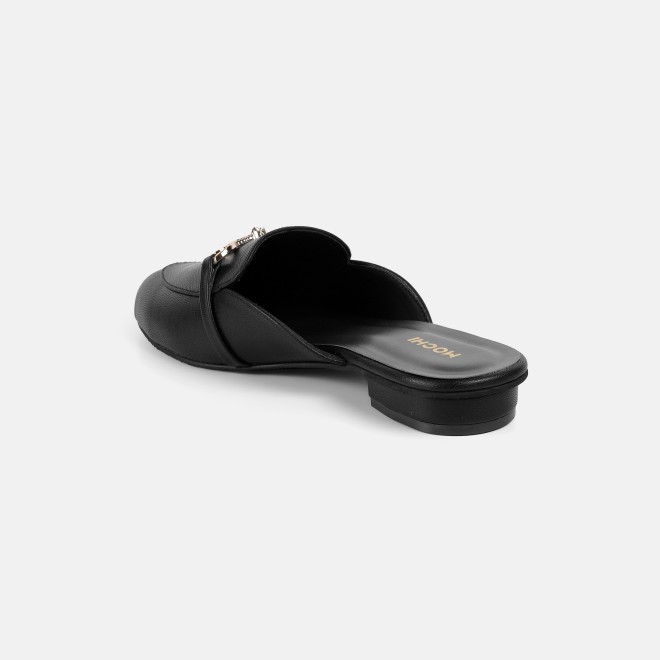 Mochi Women Black Formal Slip Ons (SKU: 31-1342-11-37)