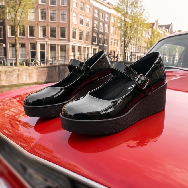 Mochi Women Black Casual Ballerinas (SKU: 31-1489-11-36)