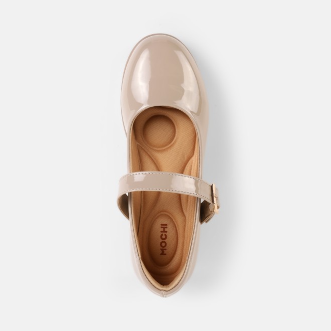 Mochi Women Beige Casual Ballerinas (SKU: 31-1489-20-36)
