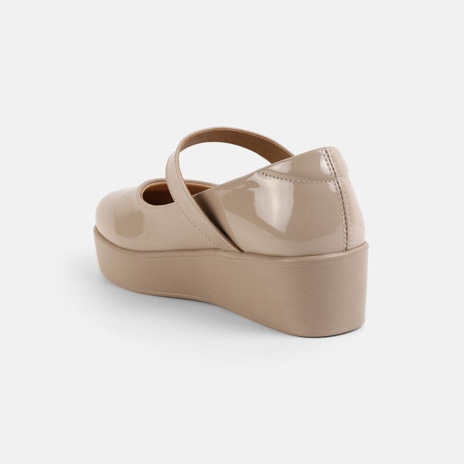 Mochi Women Beige Casual Ballerinas (SKU: 31-1489-20-36)