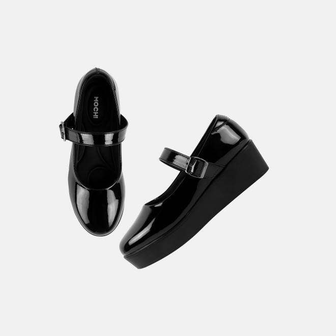 Mochi Women Black Casual Ballerinas (SKU: 31-1489-11-36)